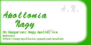 apollonia nagy business card